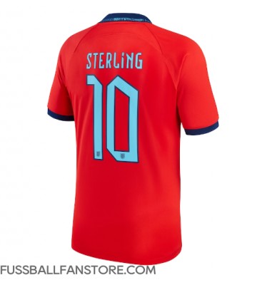 England Raheem Sterling #10 Replik Auswärtstrikot WM 2022 Kurzarm